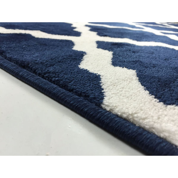 Oliver Woodway Geometric Navy Blue Area Rug Wayfair